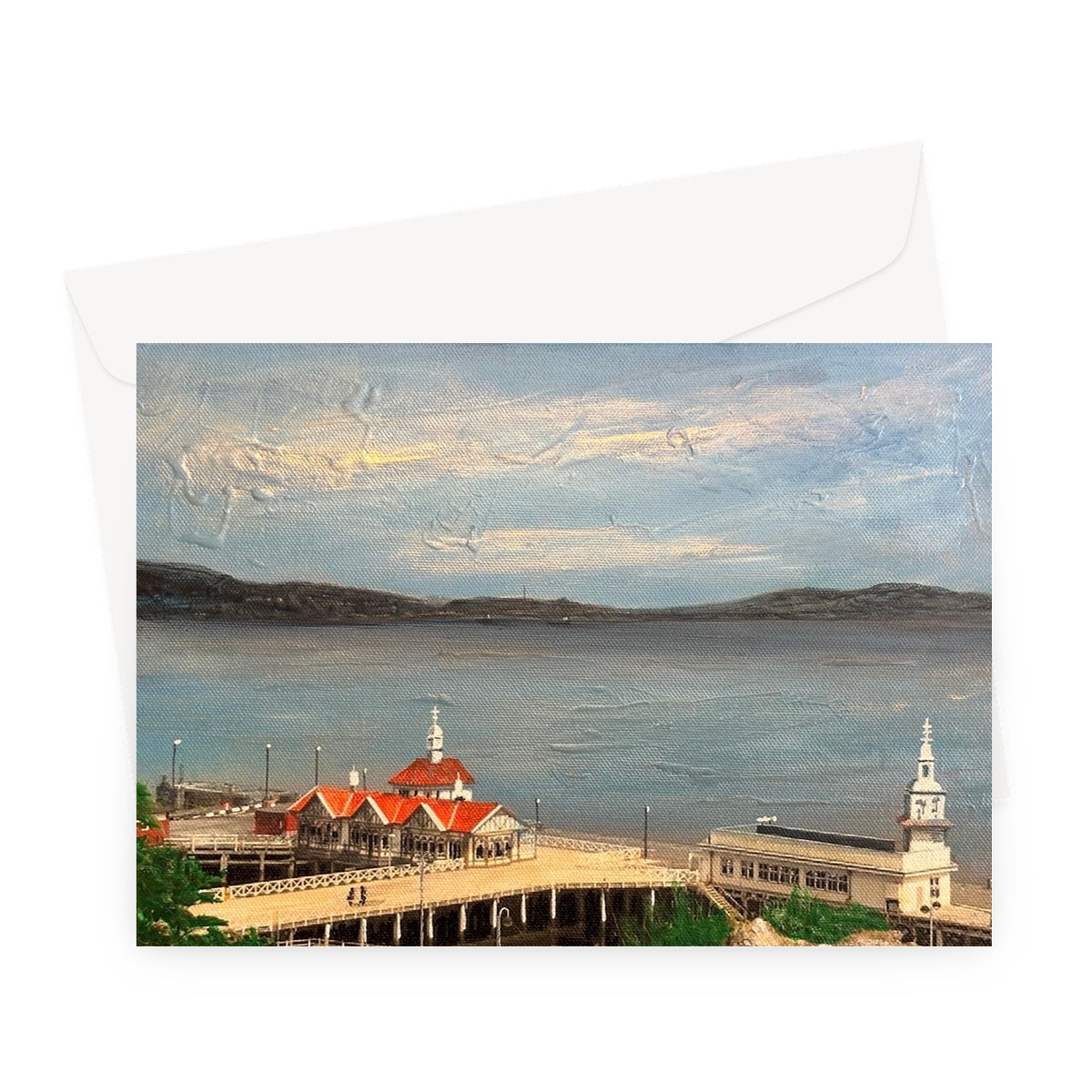 Looking From Dunoon Scottish Art Gifts Greeting Card