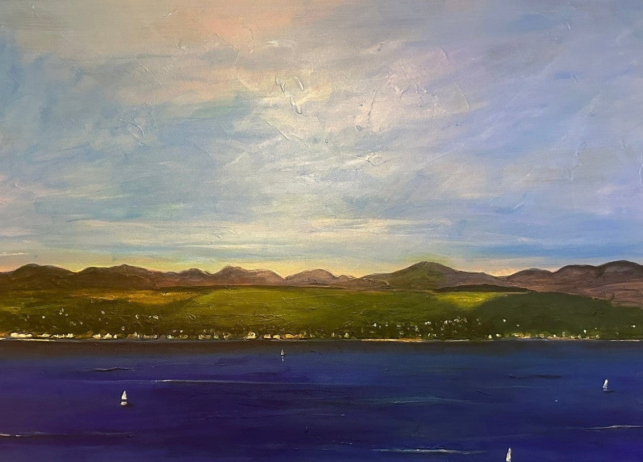 Looking From 'The Biggie' Scottish Landscape Painting