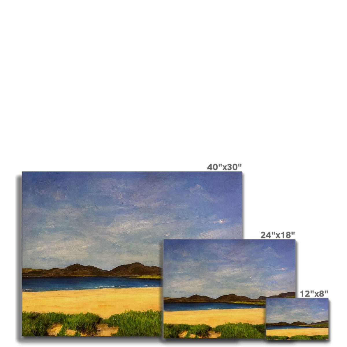 Luskentyre Beach Harris Painting | Canvas From Scotland