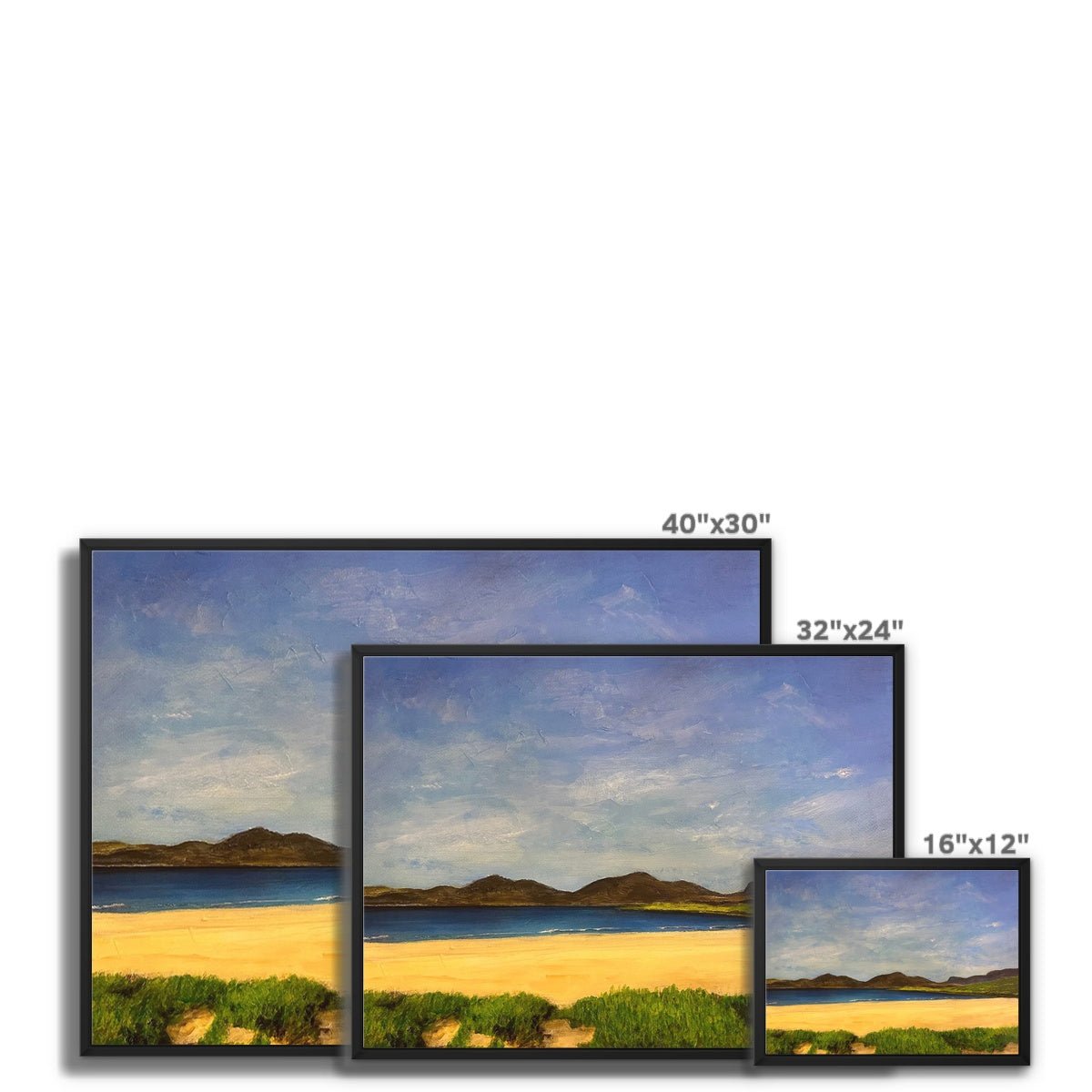 Luskentyre Beach Harris Painting | Framed Canvas Prints From Scotland