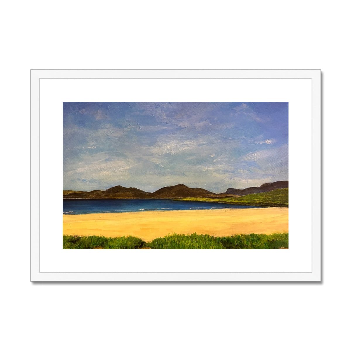 Luskentyre Beach Harris Painting | Framed & Mounted Prints From Scotland