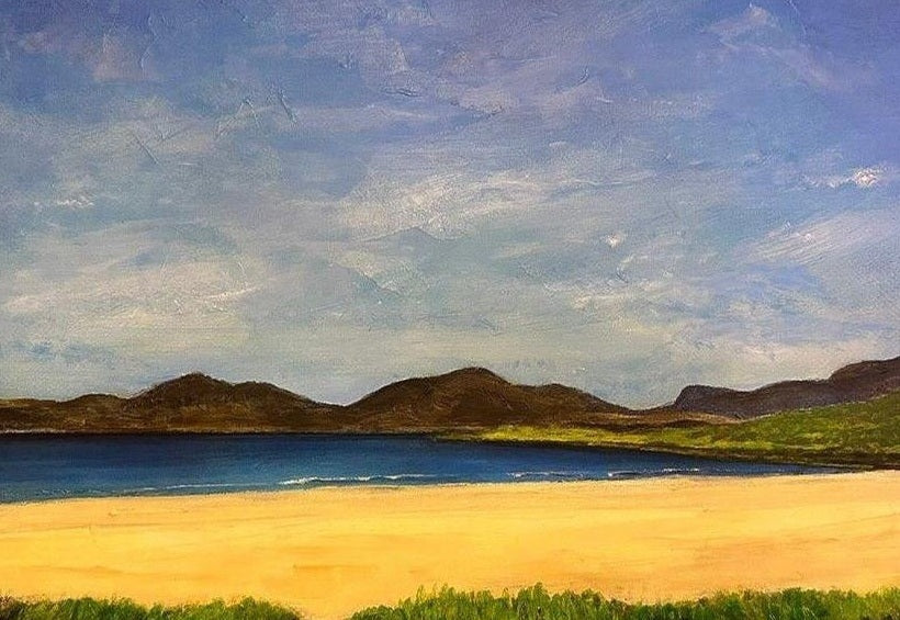 Luskentyre Beach Harris Scottish Landscape Painting