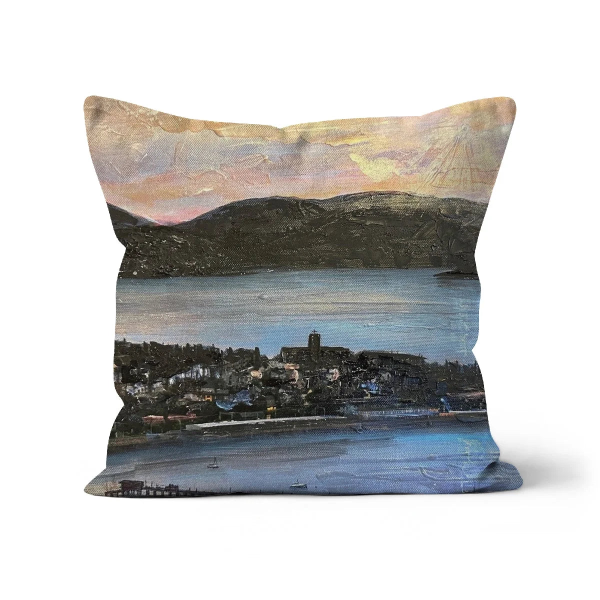 From Lyle Hill Cushion - River Clyde Art Gallery Scotland Worldwide Shipping Scottish Prints