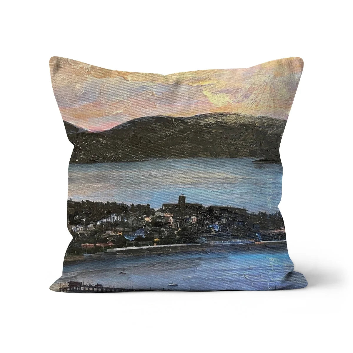 From Lyle Hill Cushion - River Clyde Art Gallery Scotland Worldwide Shipping Scottish Prints