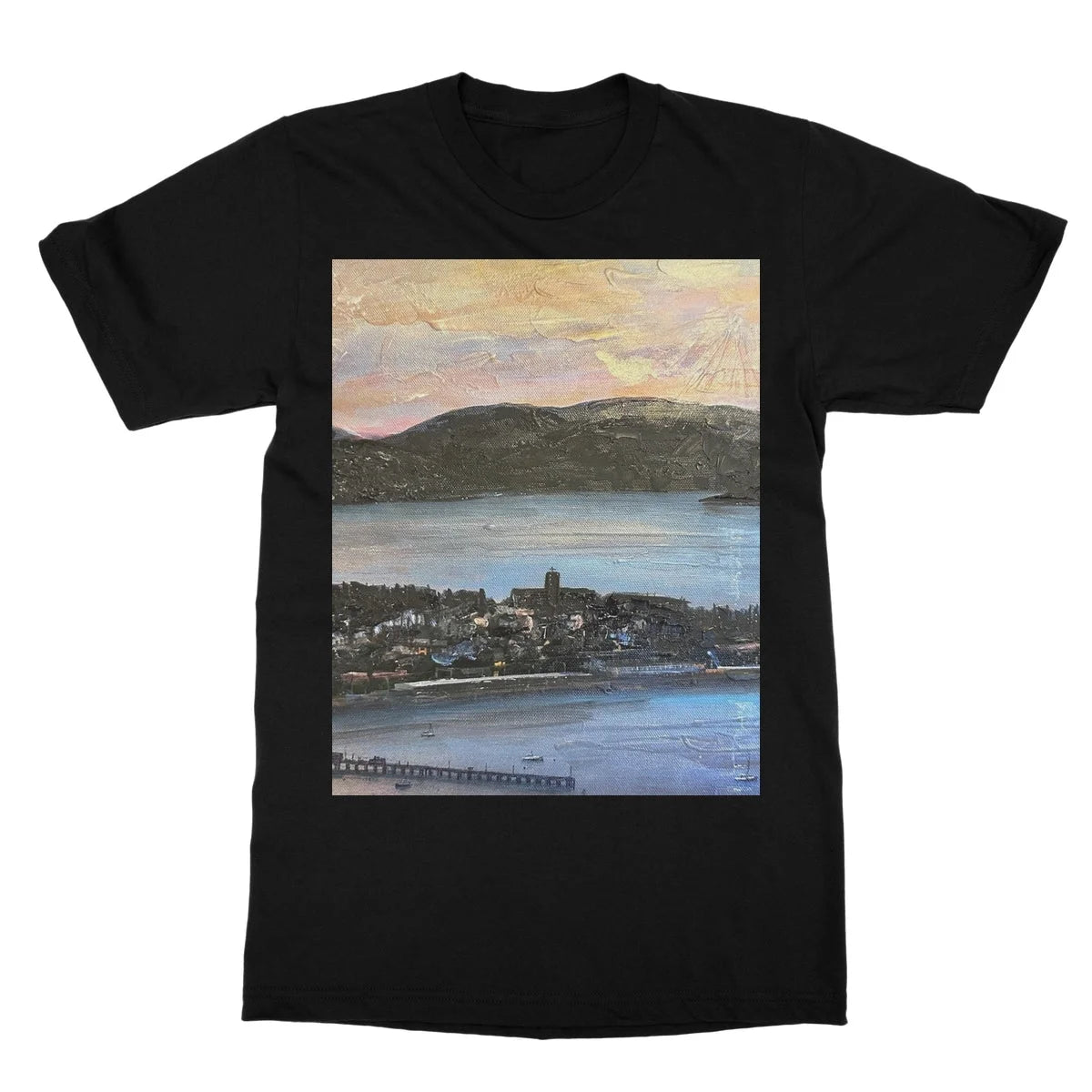 From Lyle Hill Softstyle T-shirt - River Clyde Art Gallery Scotland Worldwide Shipping Scottish Artist Fine Prints and Paintings Collection