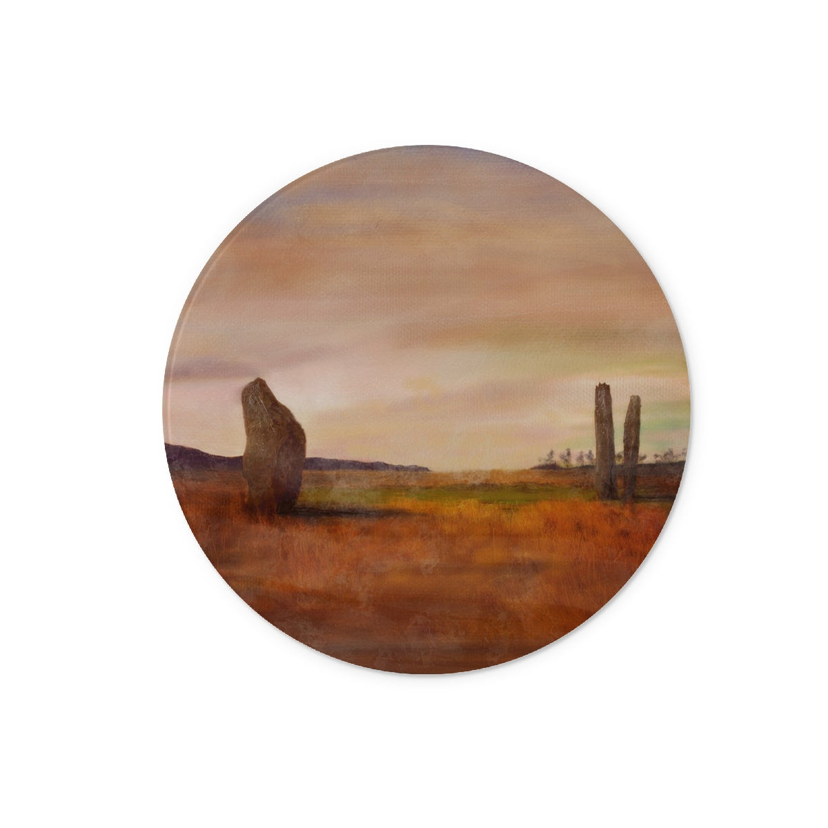 Machrie Moor Arran Art Gifts Glass Chopping Board