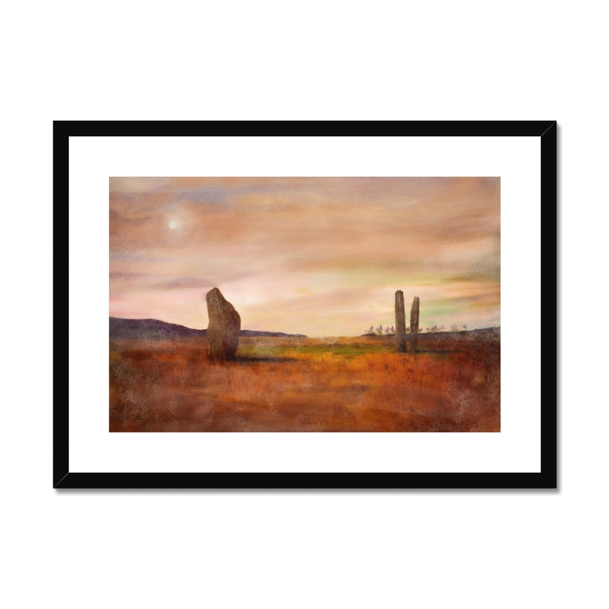 Machrie Moor Moonlight Framed & Mounted Print