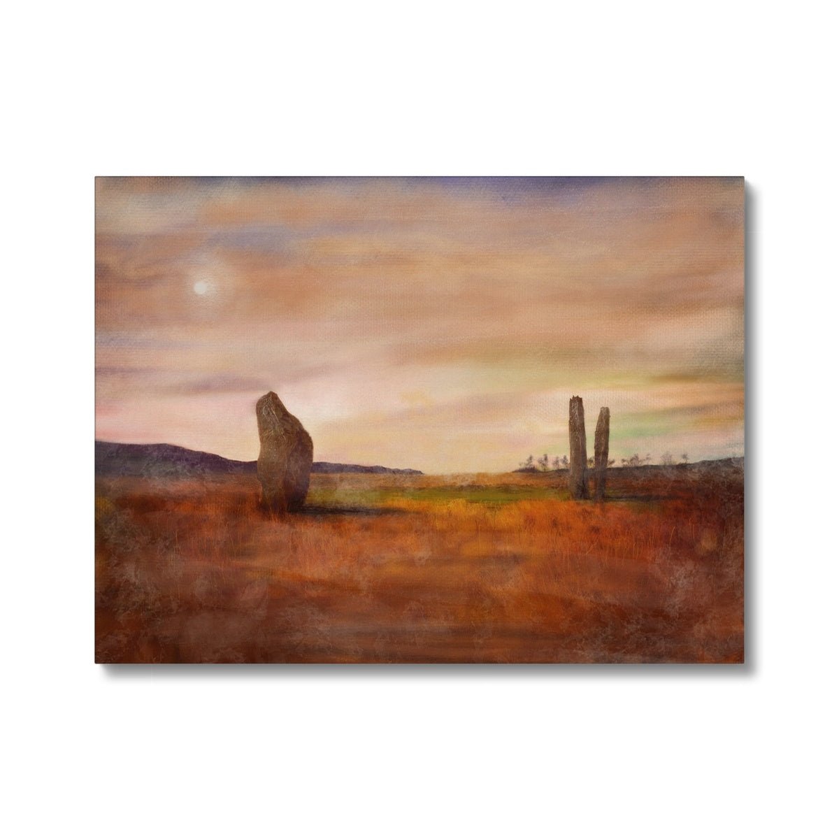 Machrie Moor Moonlight Painting | Canvas From Scotland