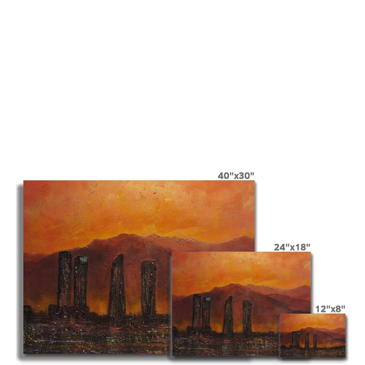 Madrid Dusk Painting | Canvas From Scotland