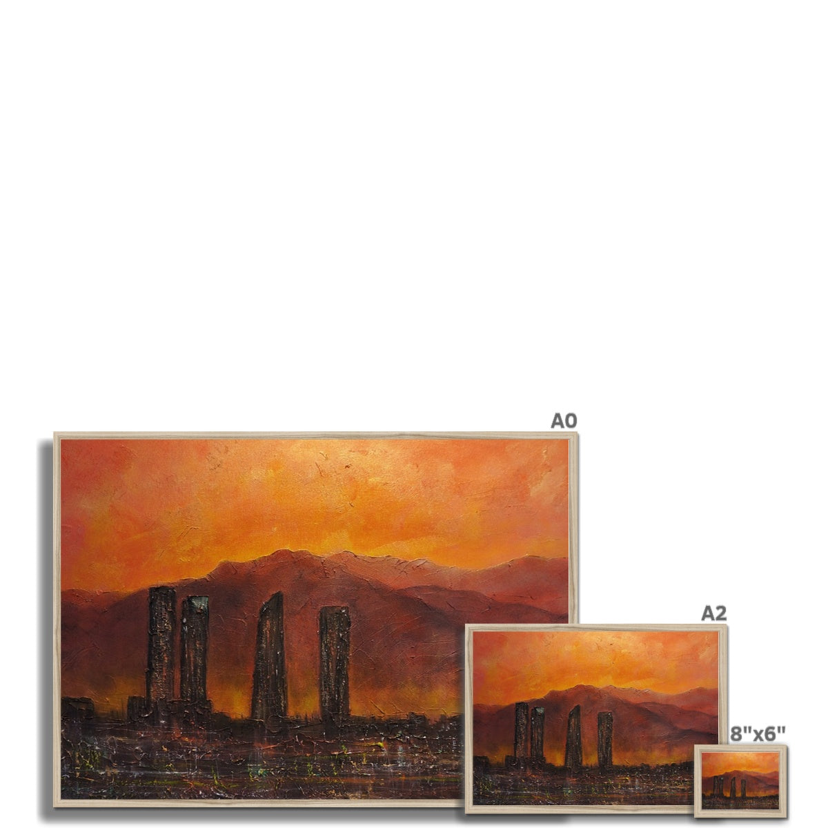 Madrid Dusk Painting | Framed Prints From Scotland