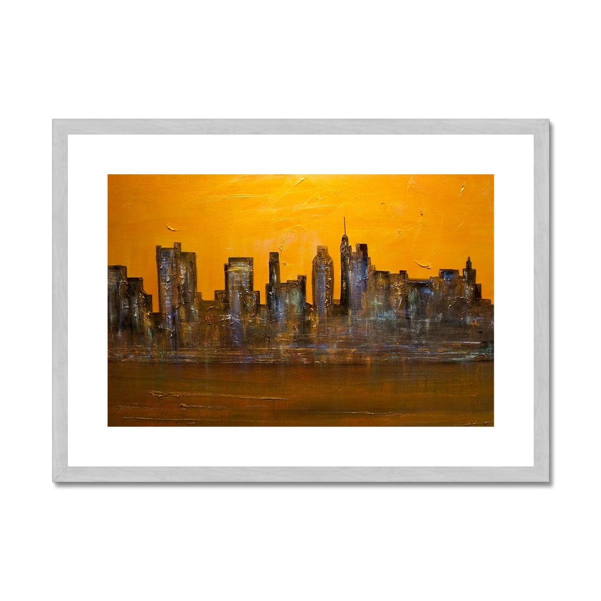 Manhattan Heat Painting | Antique Framed & Mounted Prints From Scotland