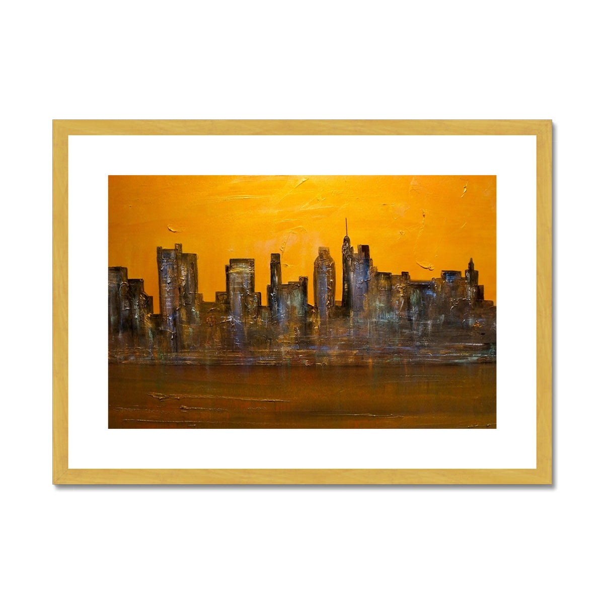 Manhattan Heat Painting | Antique Framed & Mounted Prints From Scotland