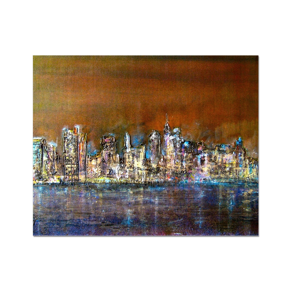 Manhattan Nights Painting | Artist Proof Collector Prints From Scotland