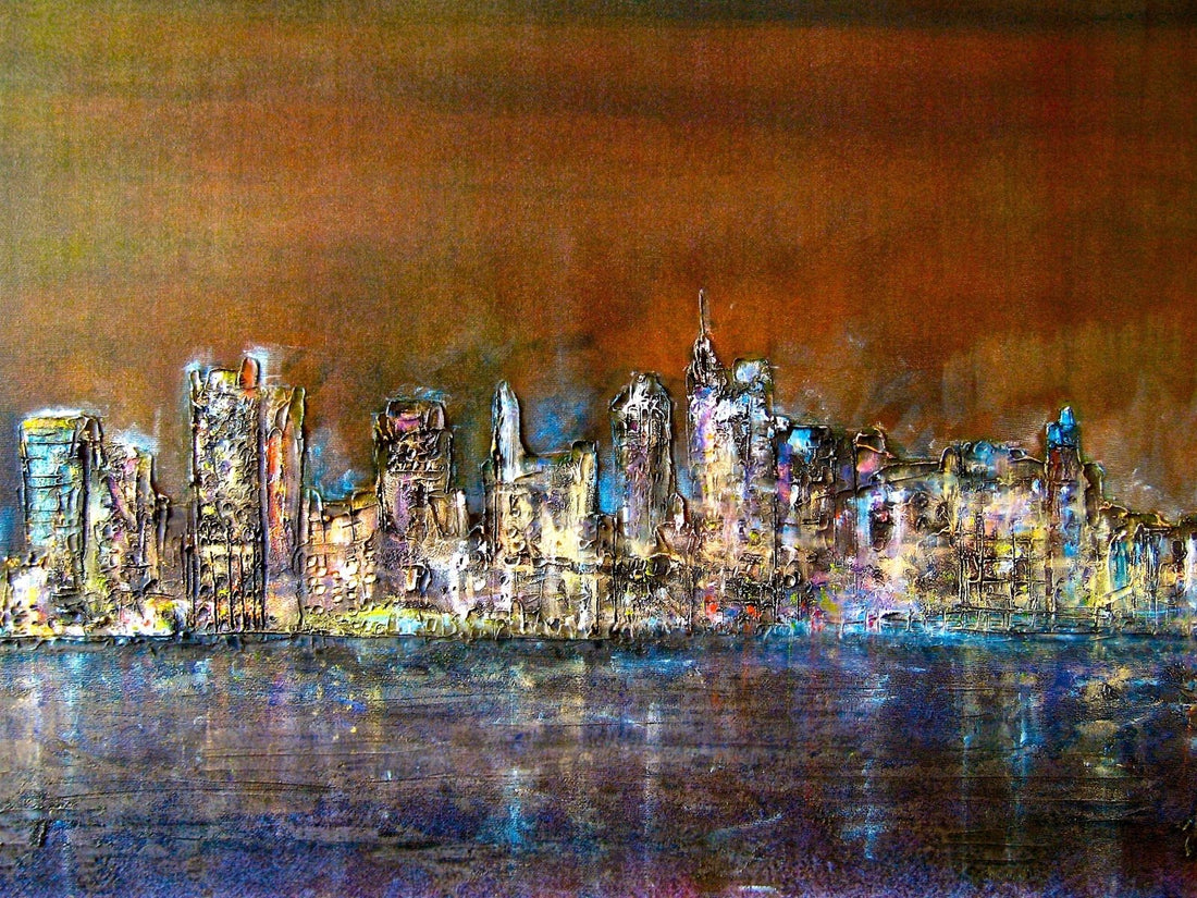 Manhattan Nights Painting Fine Art Prints