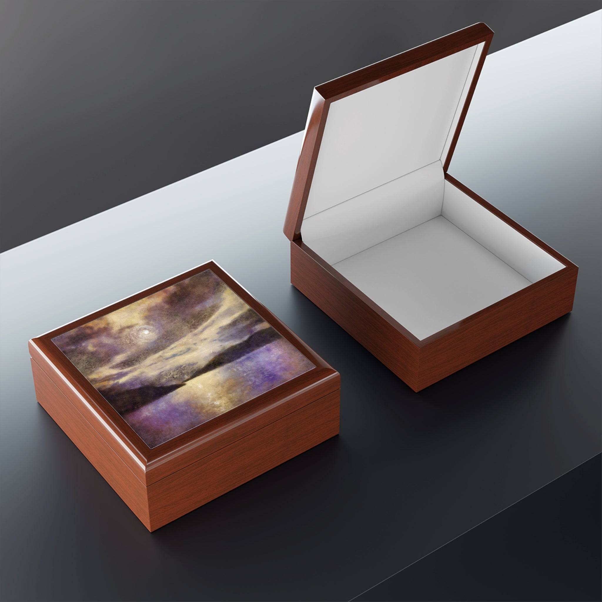 Moonlight Meets Lewis & Harris | Art Jewelry Box | Scotland