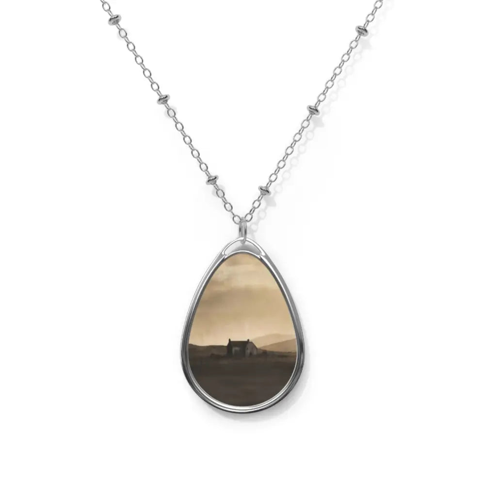Ellipse Pendant Moonlit Croft Art Necklace