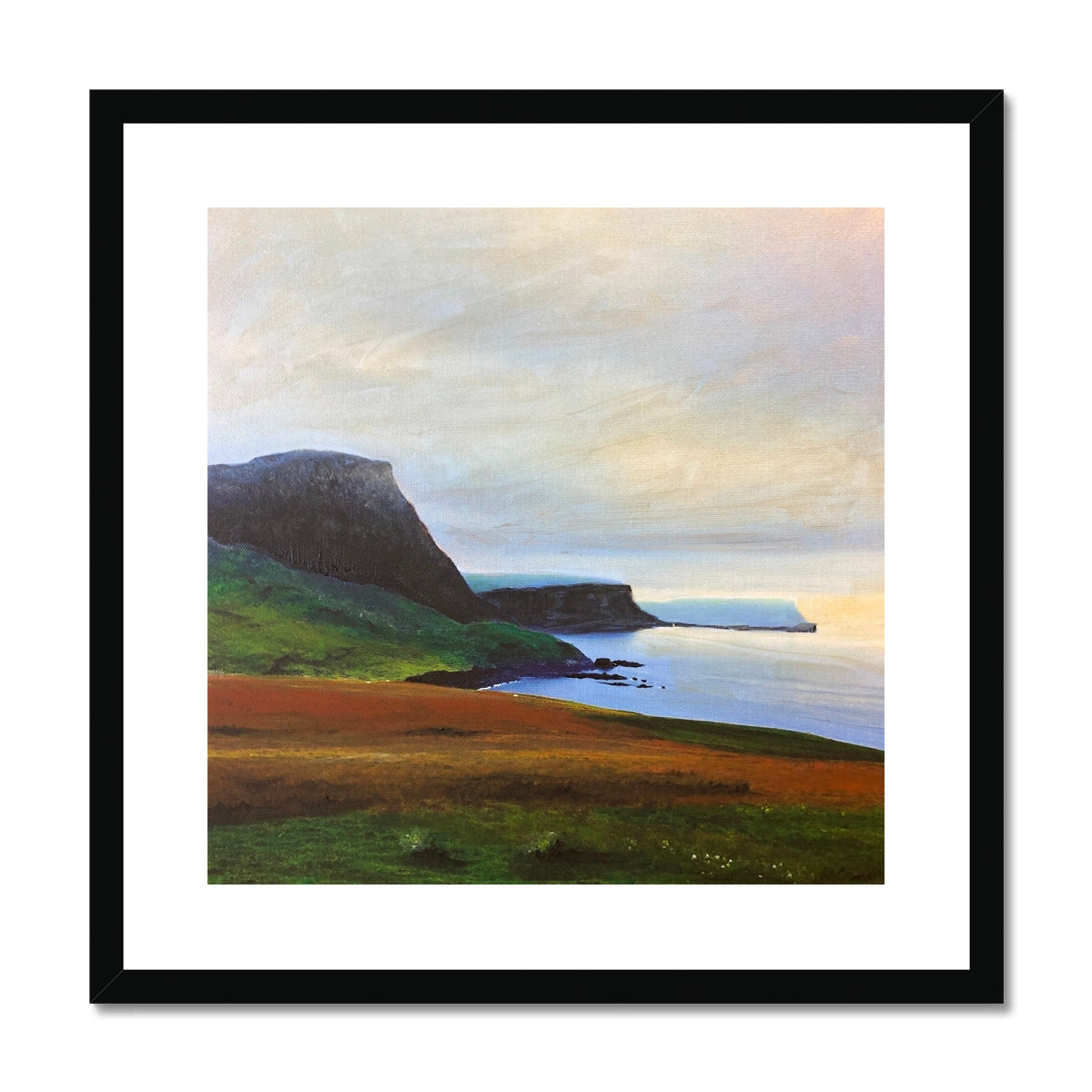 Neist Point Cliffs Framed & Mounted Print