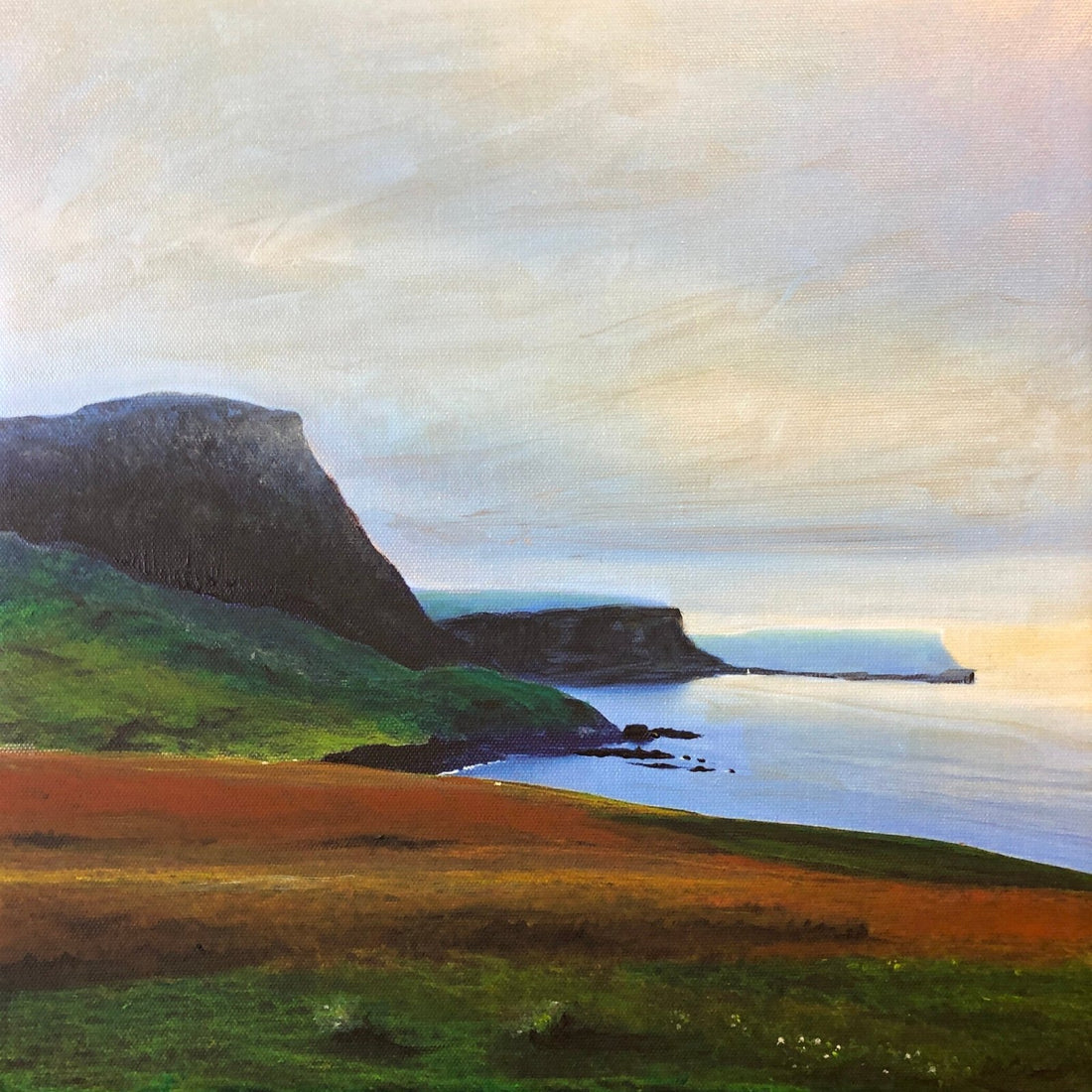 Neist Point Cliffs Skye Painting Fine Art Prints