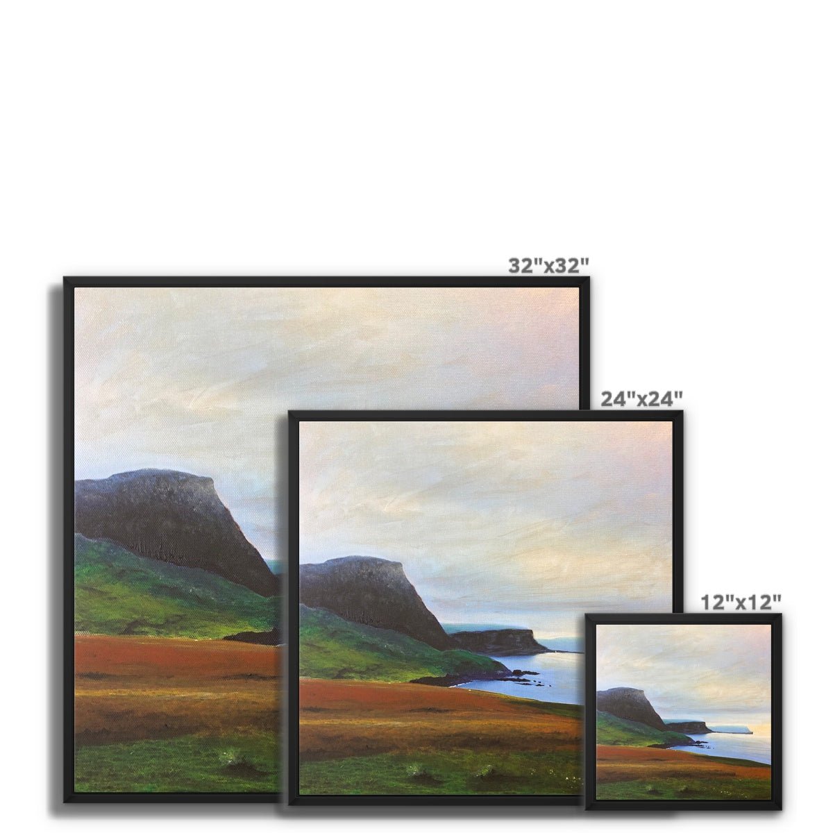 Neist Point Cliffs Skye Painting | Framed Canvas From Scotland