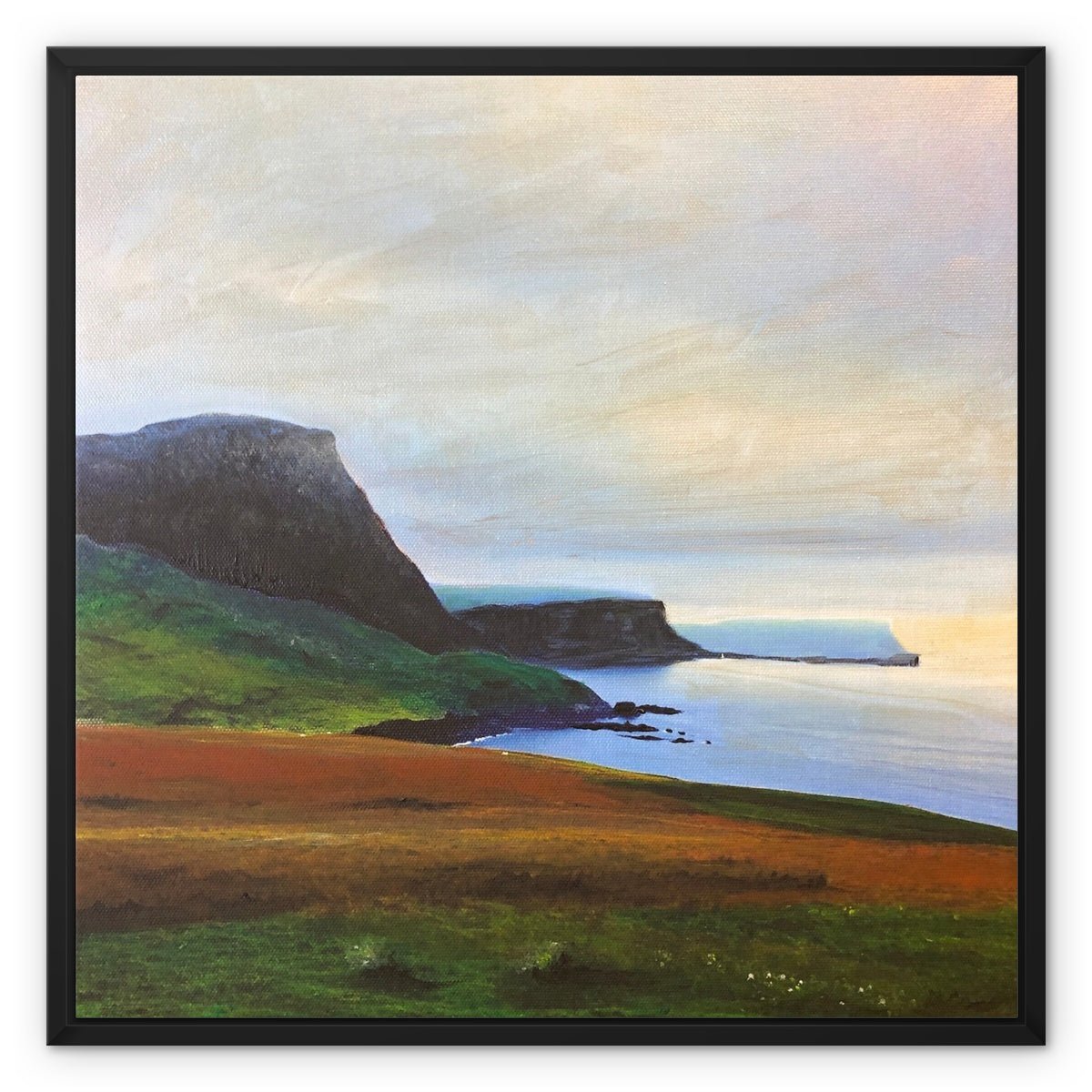 Neist Point Cliffs Skye Painting | Framed Canvas From Scotland