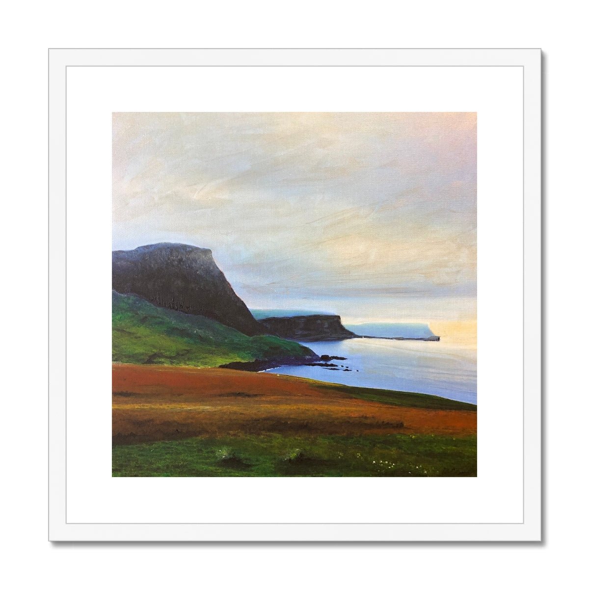 Neist Point Cliffs Skye Painting | Framed & Mounted Prints From Scotland