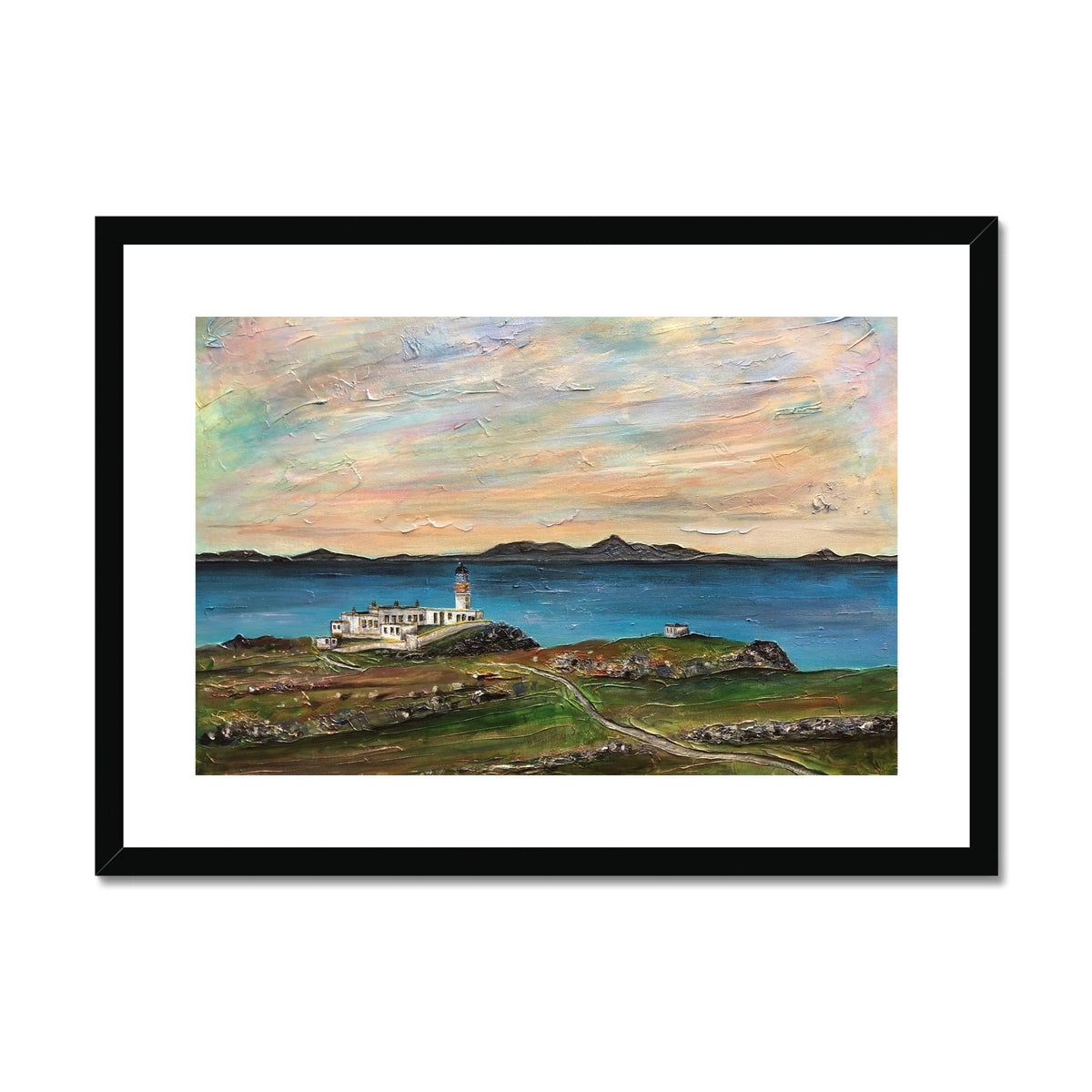 Neist Point Lighthouse Skye Framed & Mounted Print