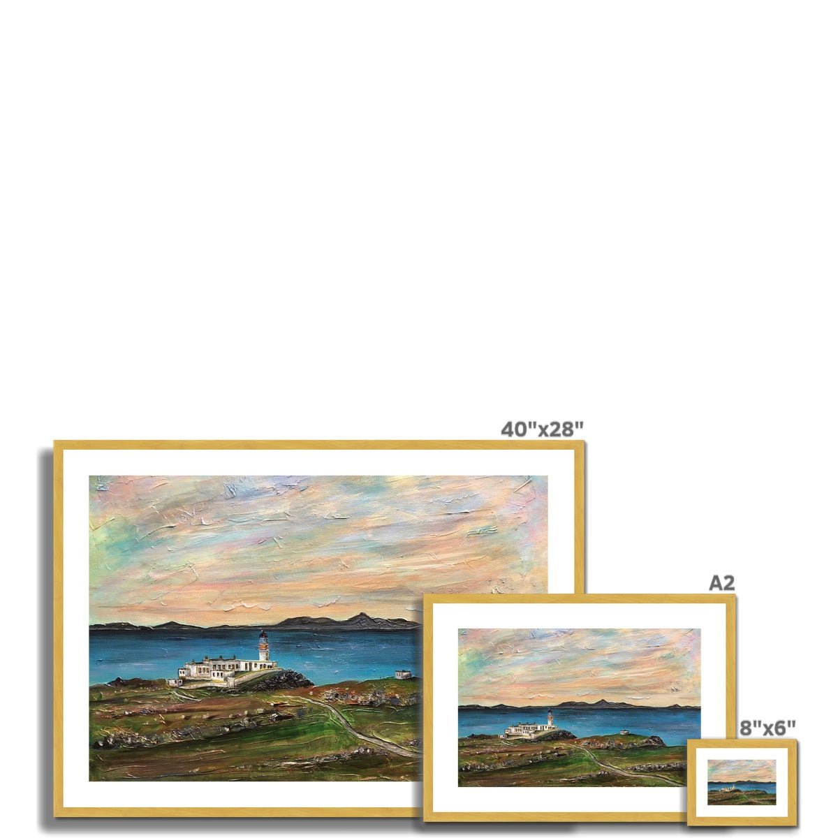 Neist Point Skye Painting | Antique Framed & Mounted Prints From Scotland-Antique Framed & Mounted Prints-Skye Art Gallery-Paintings, Prints, Homeware, Art Gifts From Scotland By Scottish Artist Kevin Hunter