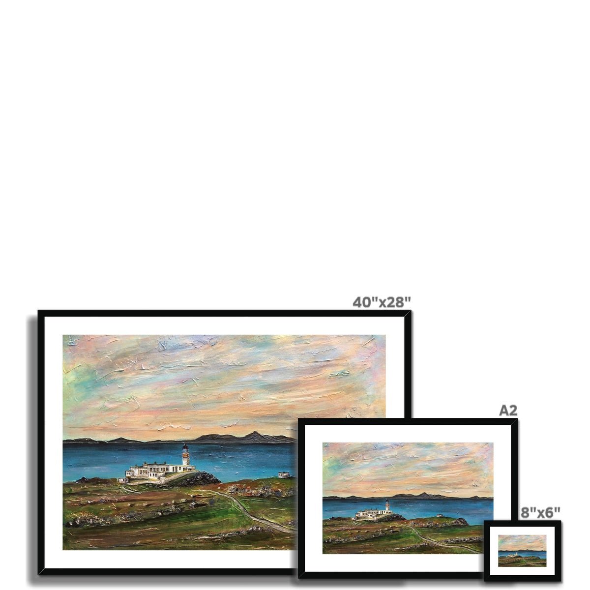 Neist Point Skye Painting | Framed & Mounted Prints From Scotland-Framed & Mounted Prints-Skye Art Gallery-Paintings, Prints, Homeware, Art Gifts From Scotland By Scottish Artist Kevin Hunter