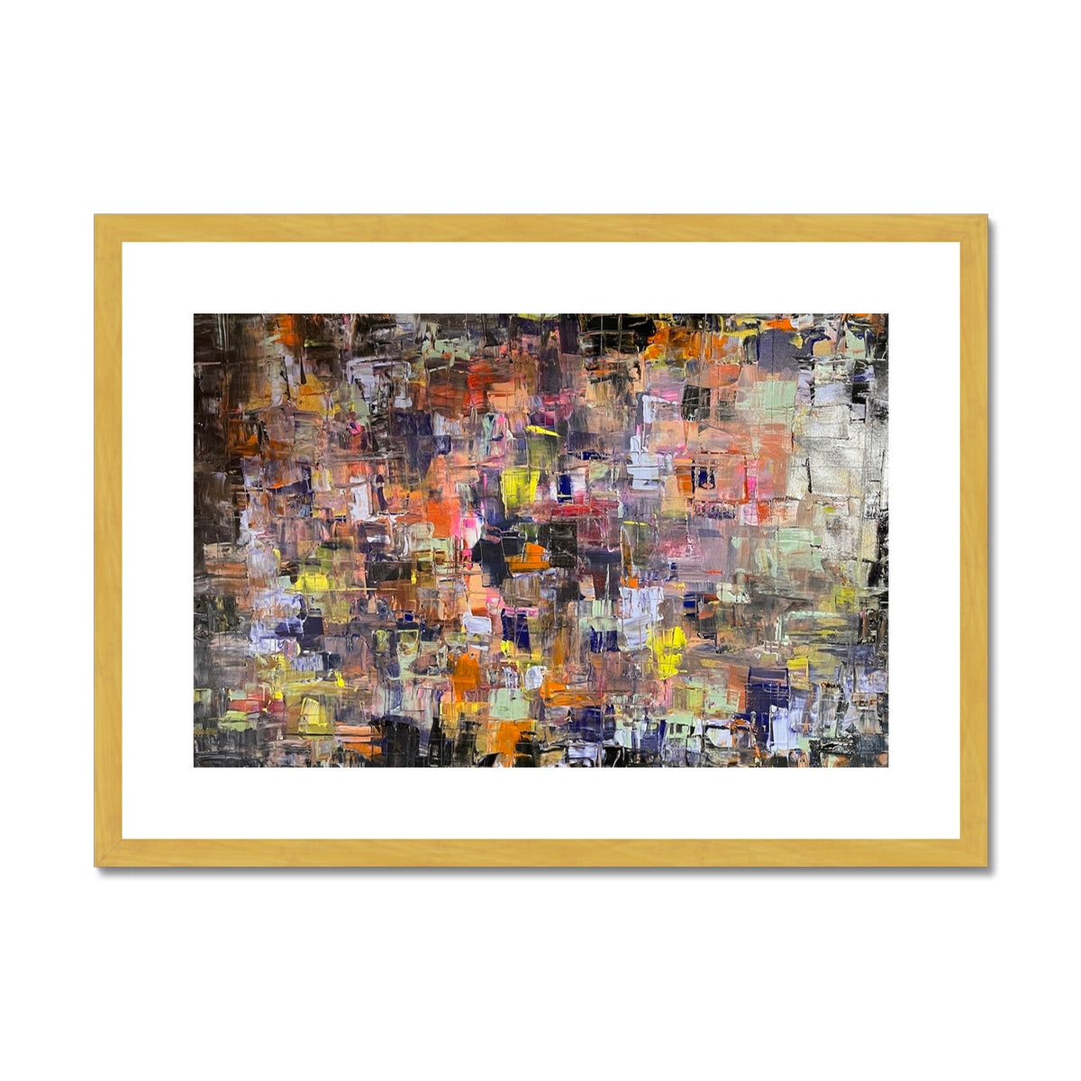 Never Enough Abstract Painting | Antique Framed & Mounted Prints From Scotland