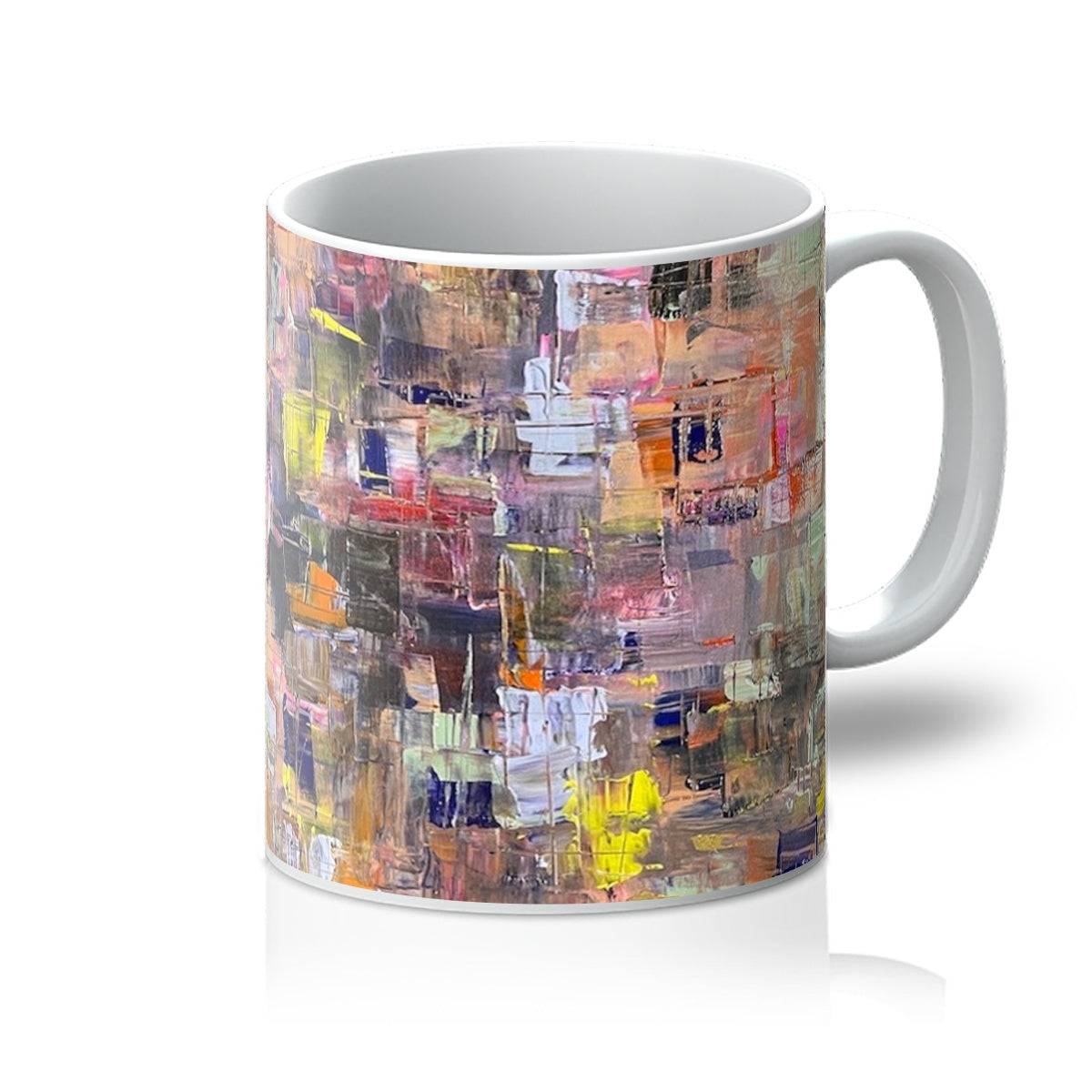 Never Enough Art Gifts Mug-Mugs-Abstract & Impressionistic Art Gallery-11oz-White-Paintings, Prints, Homeware, Art Gifts From Scotland By Scottish Artist Kevin Hunter