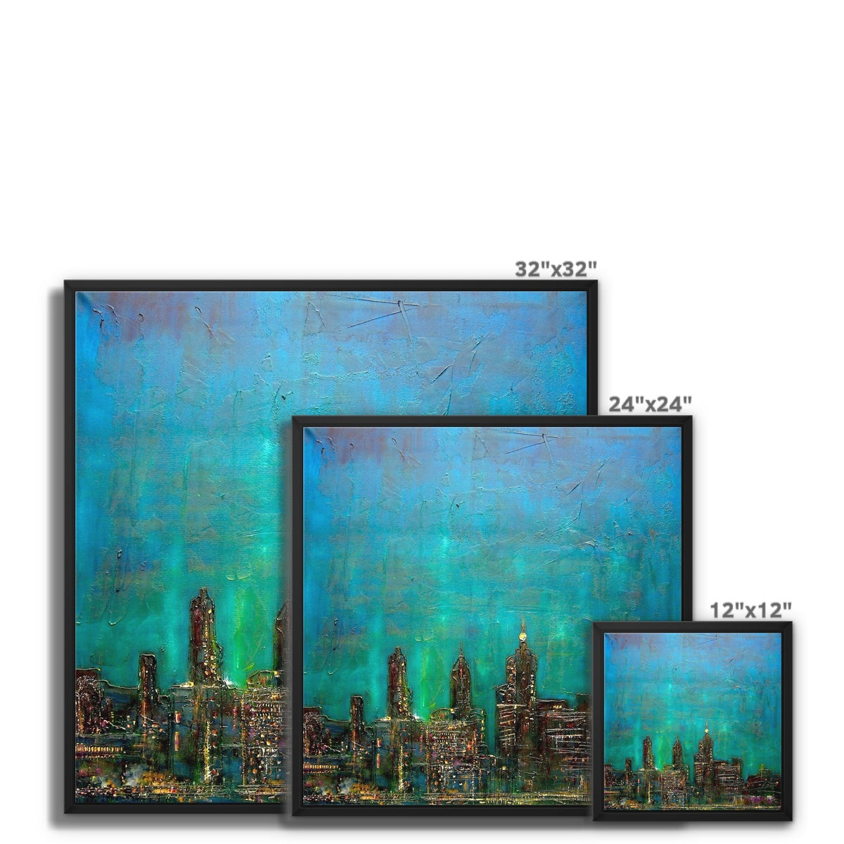 New York Nights Painting | Framed Canvas From Scotland