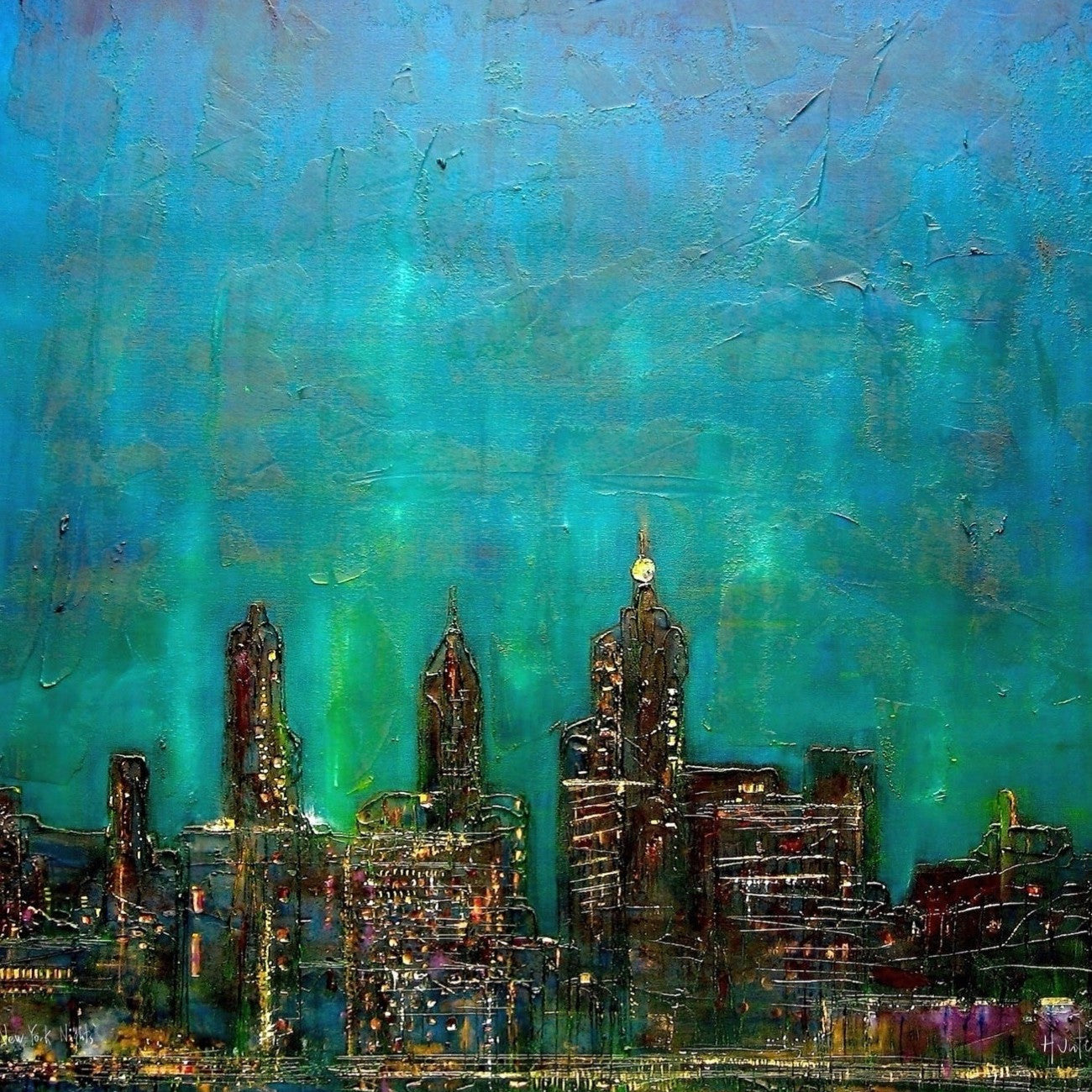 New York Nights Scottish Landscape Painting