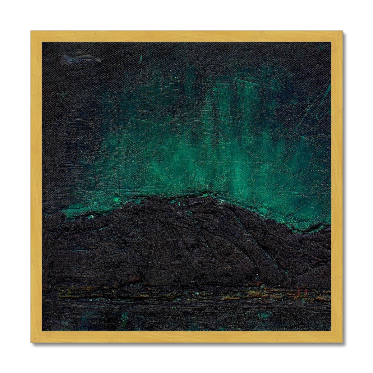 Northern Skye Lights Antique Framed Print