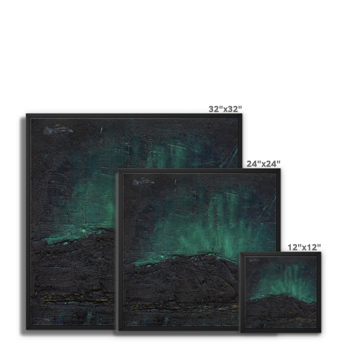Northern Skye Lights Framed Canvas