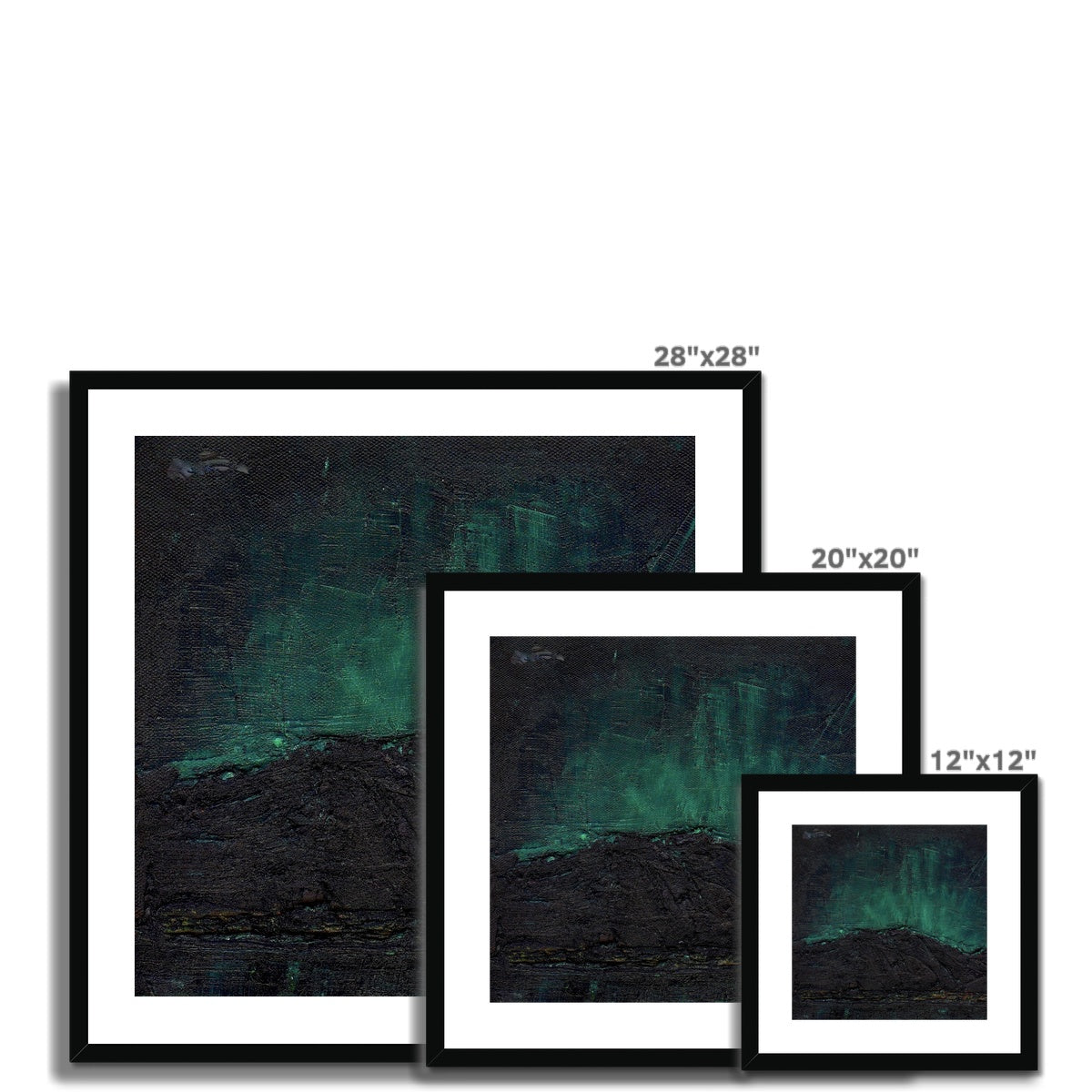 Northern Skye Lights Framed & Mounted Print