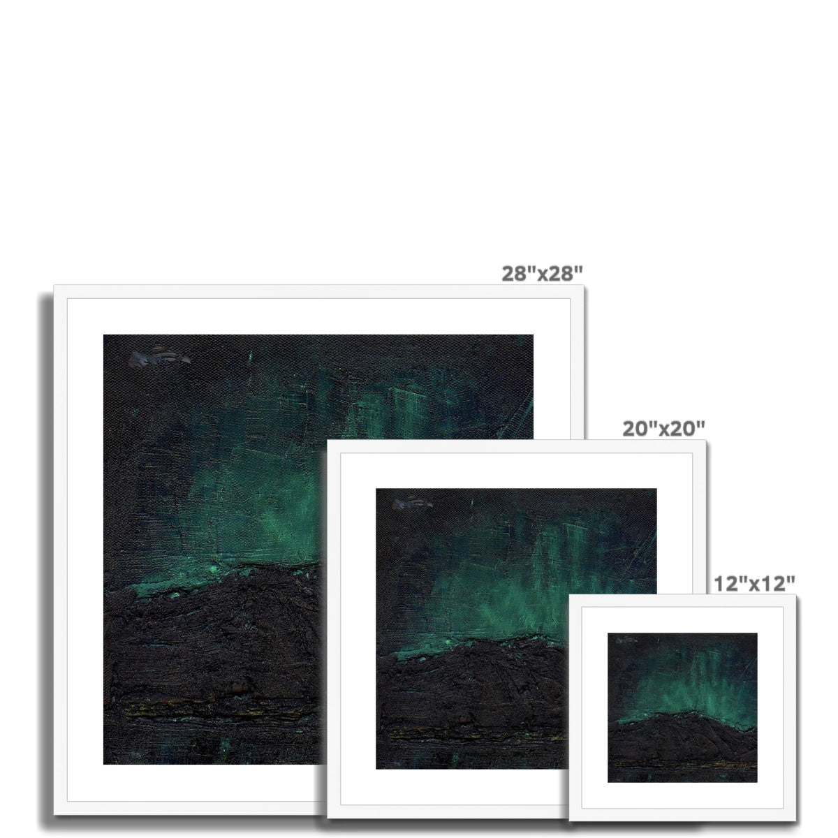 Northern Skye Lights Framed & Mounted Print
