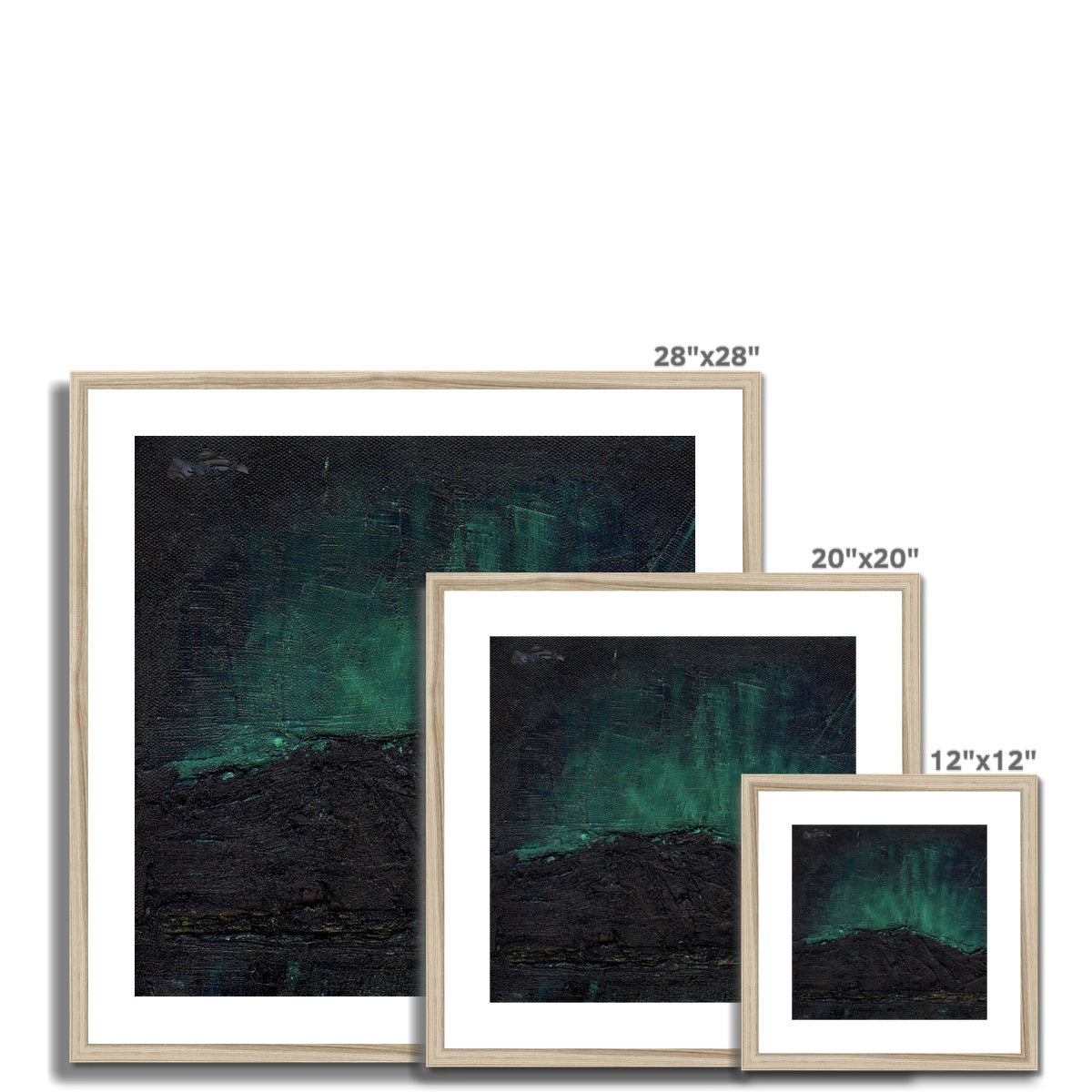 Northern Skye Lights Framed & Mounted Print