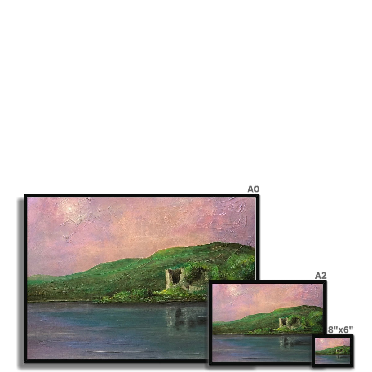 Old Castle Lachlan Painting | Framed Prints From Scotland