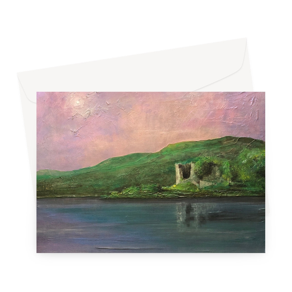 Old Castle Lachlan Scottish Art Gifts Greeting Card