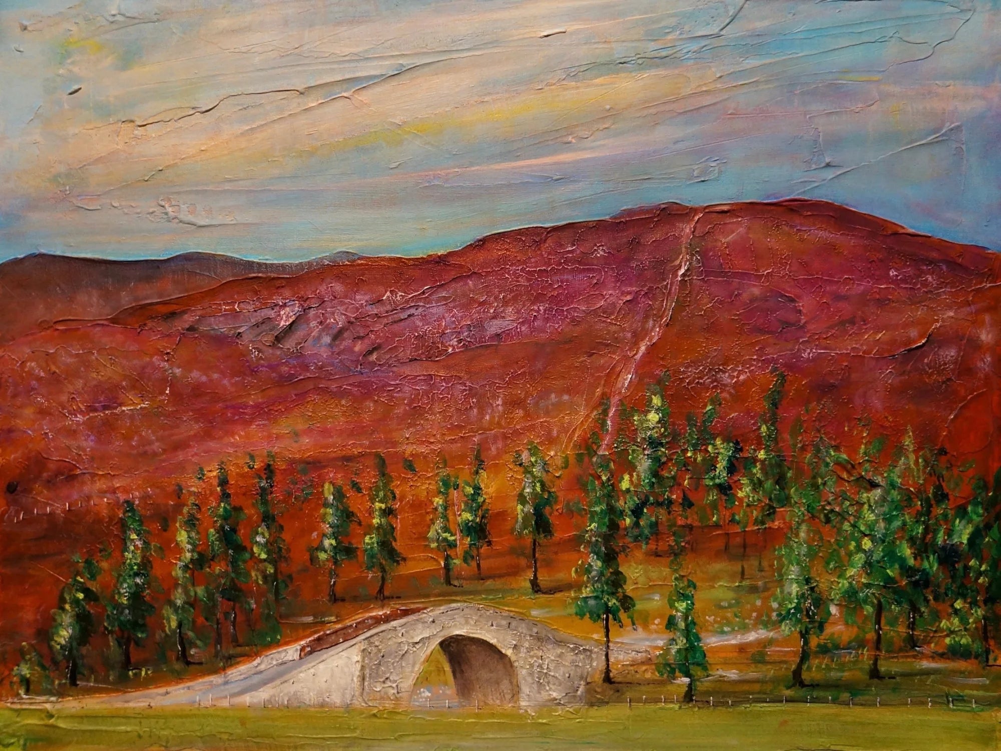 The Old Military Bridge Ballater - Highlands & Lowlands Art Gallery Scotland Worldwide Shipping Rustic Stone Bridge Kevin Hunter Portfolio