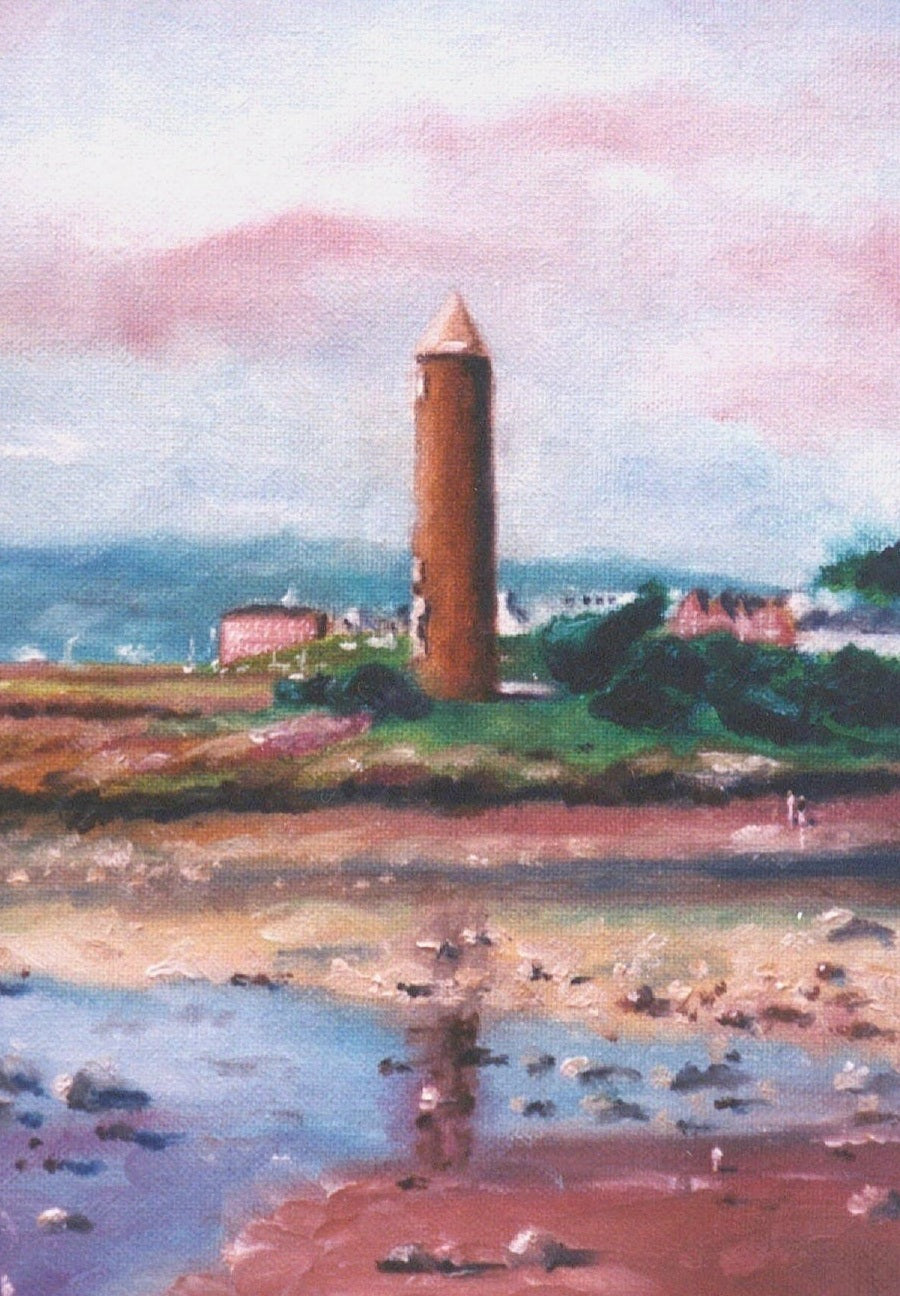 Pencil Point Largs Scottish Landscape Painting