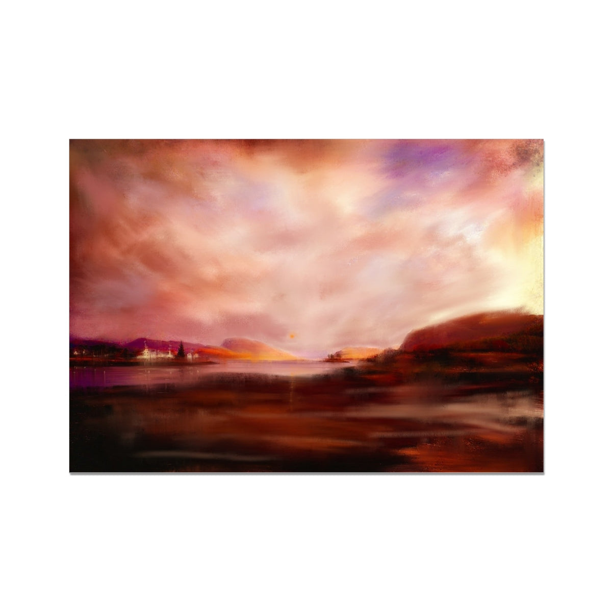 Plockton Sunset Painting Scotland | Signed Scottish Fine Art Prints