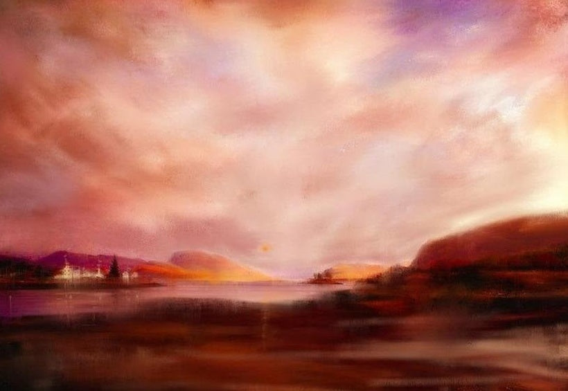 Plockton Sunset Scottish Landscape Painting