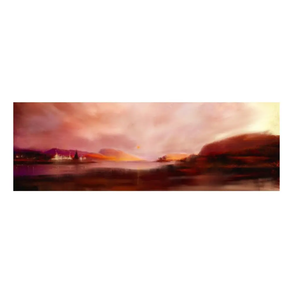 Plockton Sunset - Scottish Panoramic Art - Highlands & Lowlands Gallery Scotland
