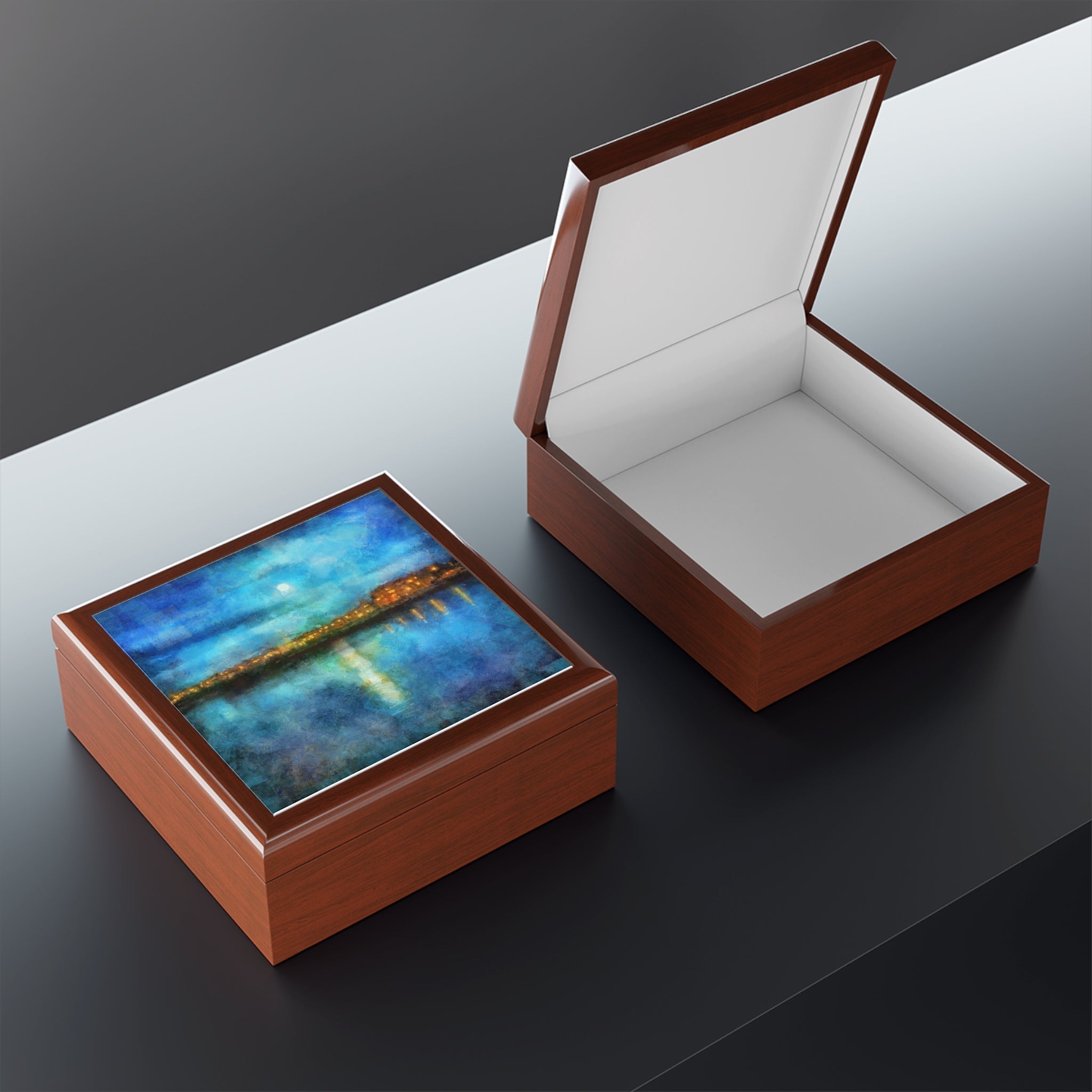 Portobello Moonlight | Art Jewellery Box | Scotland