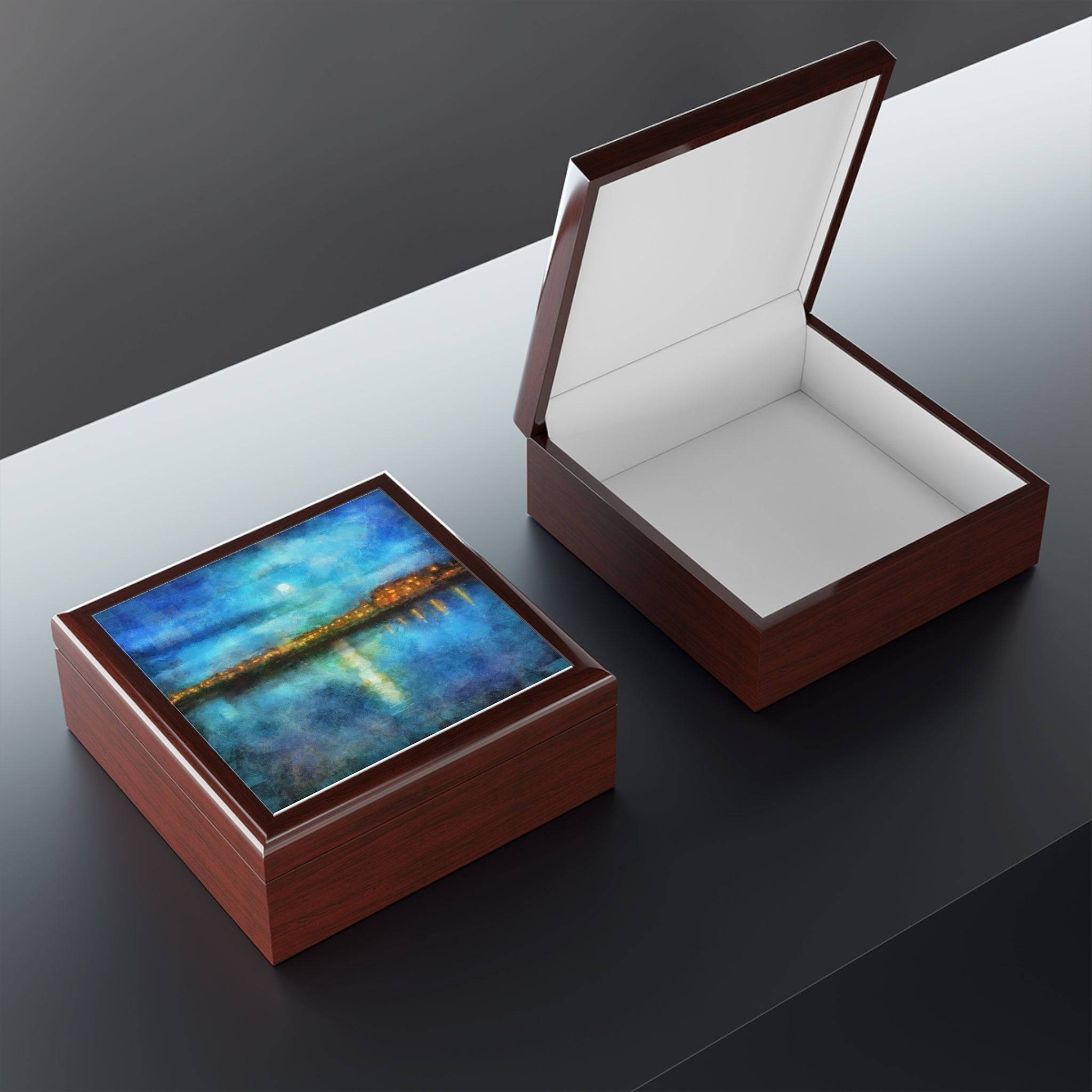 Portobello Moonlight | Art Jewelry Box | Scotland