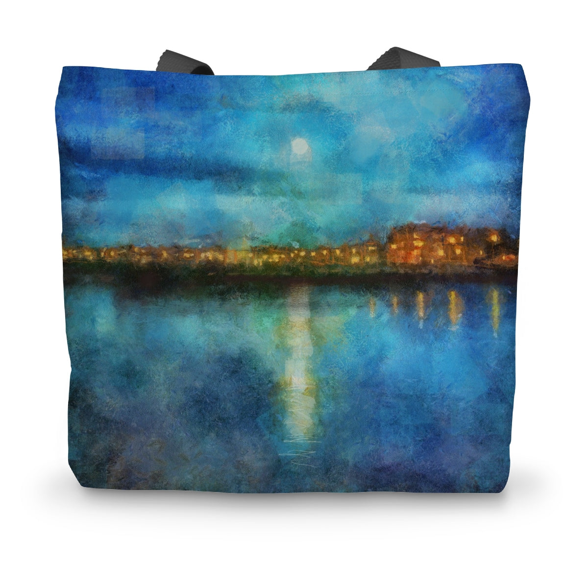 Portobello Moonlight Edinburgh Art Gifts Canvas Tote Bag