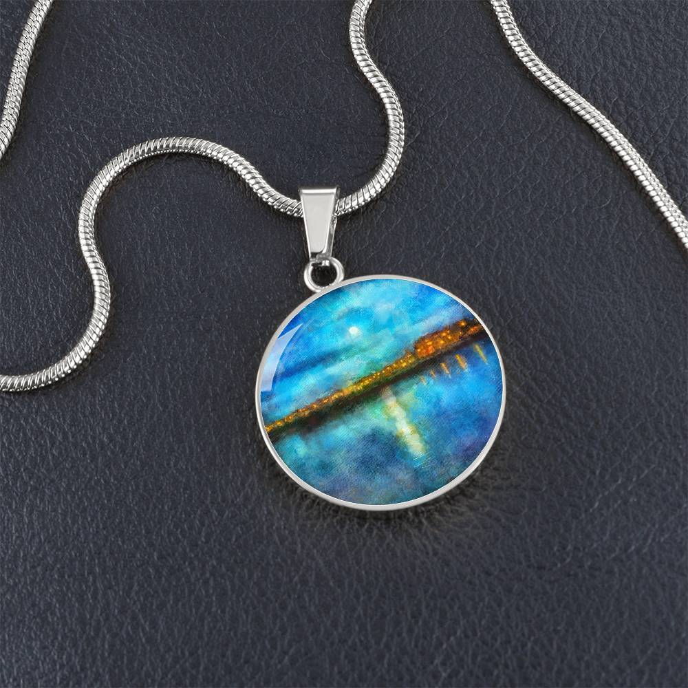 Portobello Moonlight | Scottish Art Jewelry | Luxury Designer Necklace