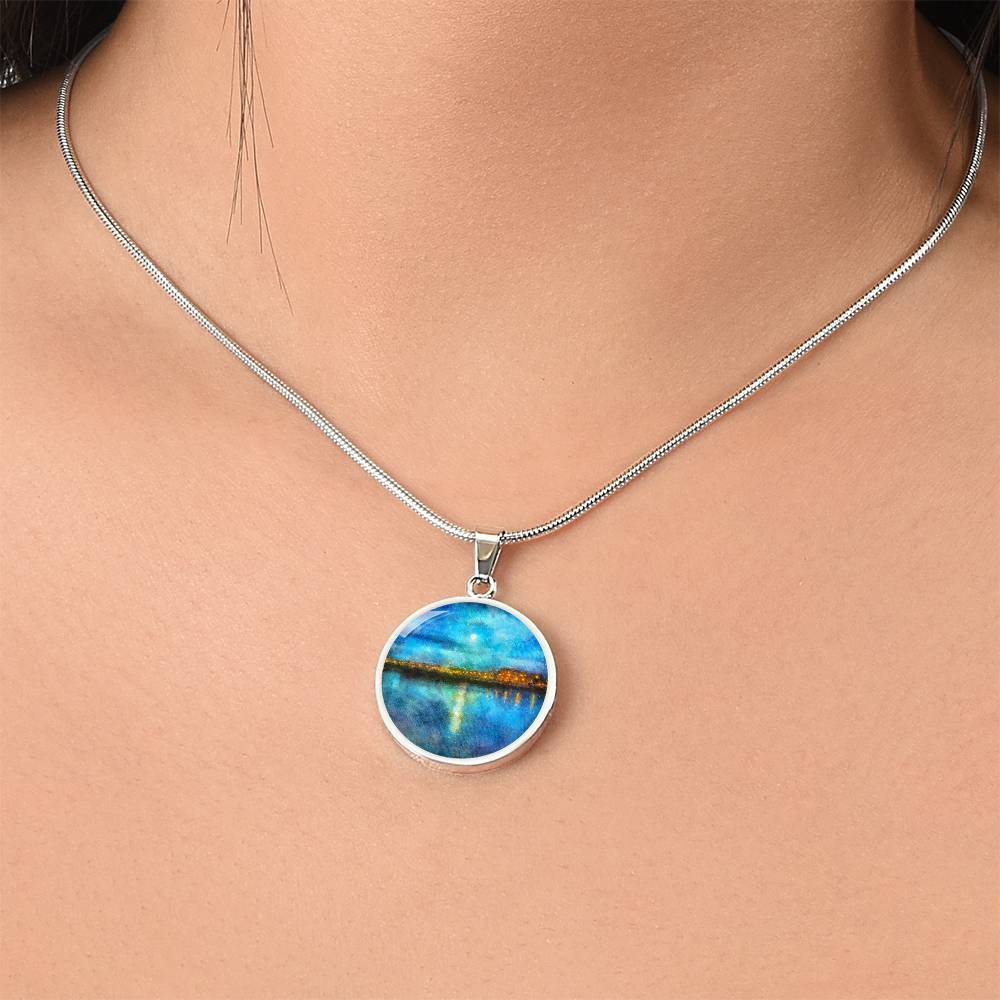 Portobello Moonlight | Scottish Art Jewelry | Luxury Designer Necklace