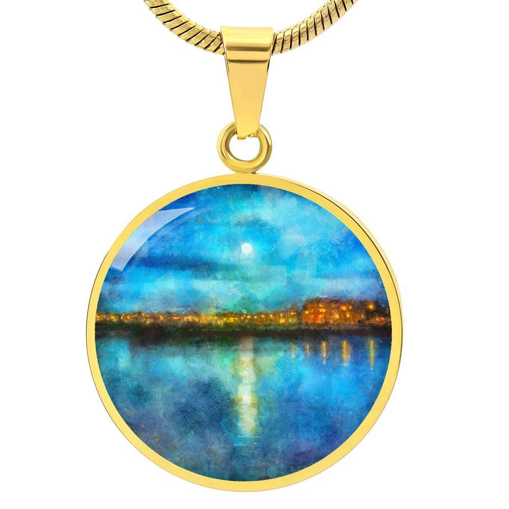 Portobello Moonlight | Scottish Art Jewelry | Luxury Designer Necklace